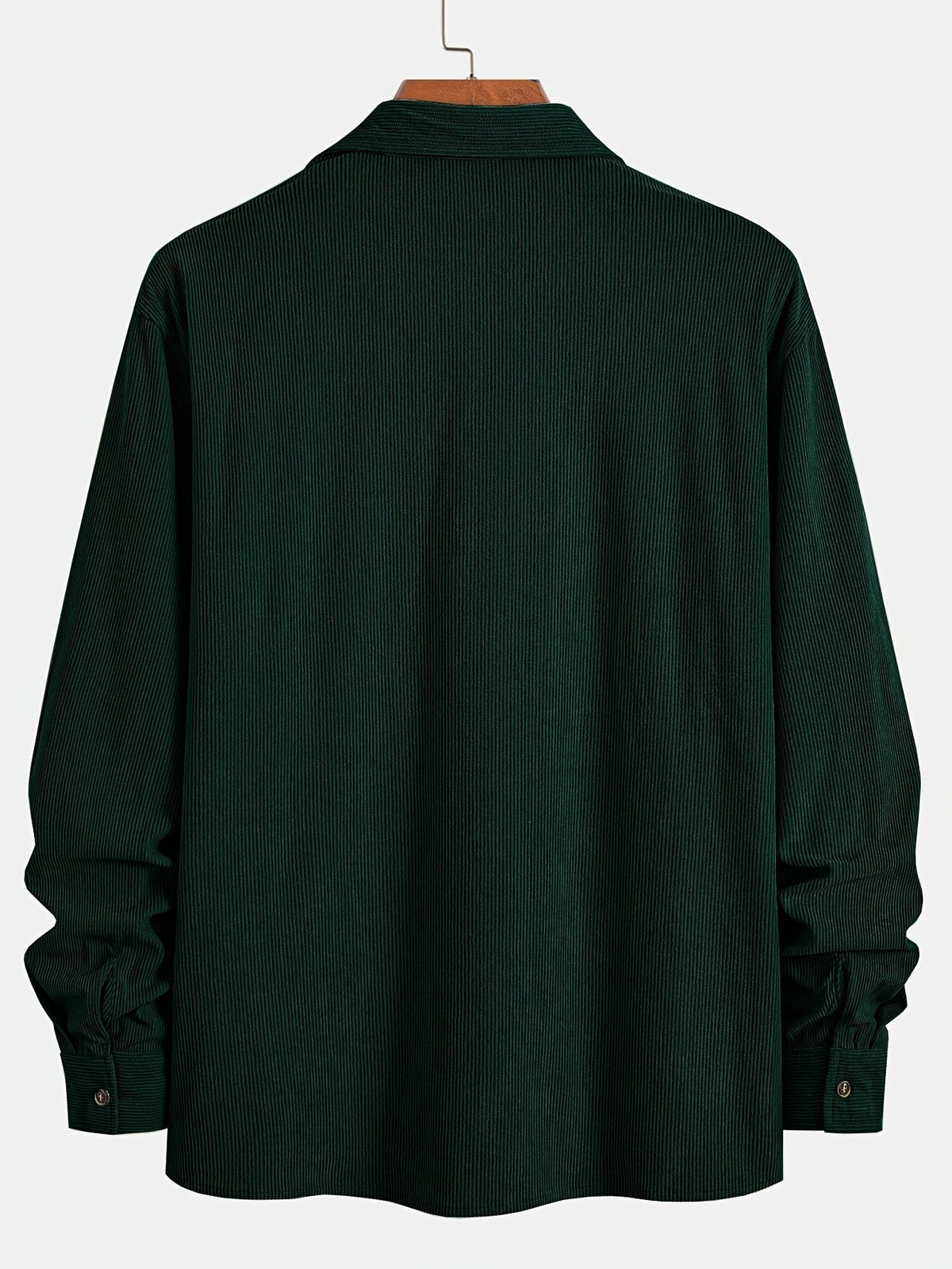 Men's Long-Sleeve Overshirt Button-Up Pocketed Casual Everyday Style