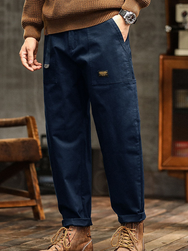 Men's Utility Cargo Pants Relaxed Fit Multi-Pocket Versatile Everyday Wear