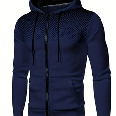 Men's Classic Thermal Hoodie Relaxed Fit Long Sleeve Casual Streetwear