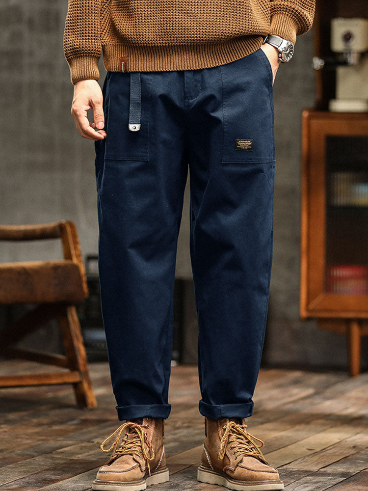 Men's Utility Cargo Pants Relaxed Fit Multi-Pocket Versatile Everyday Wear