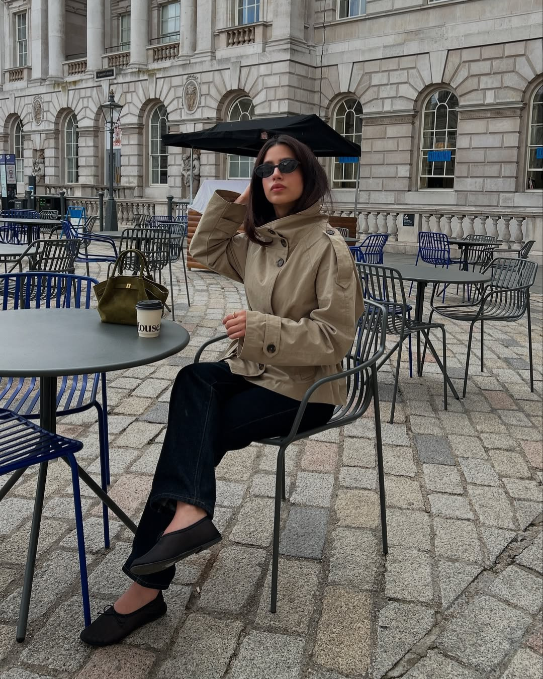 Women's Cropped Trench Coat Belted Tailored Fit Stylish Layering