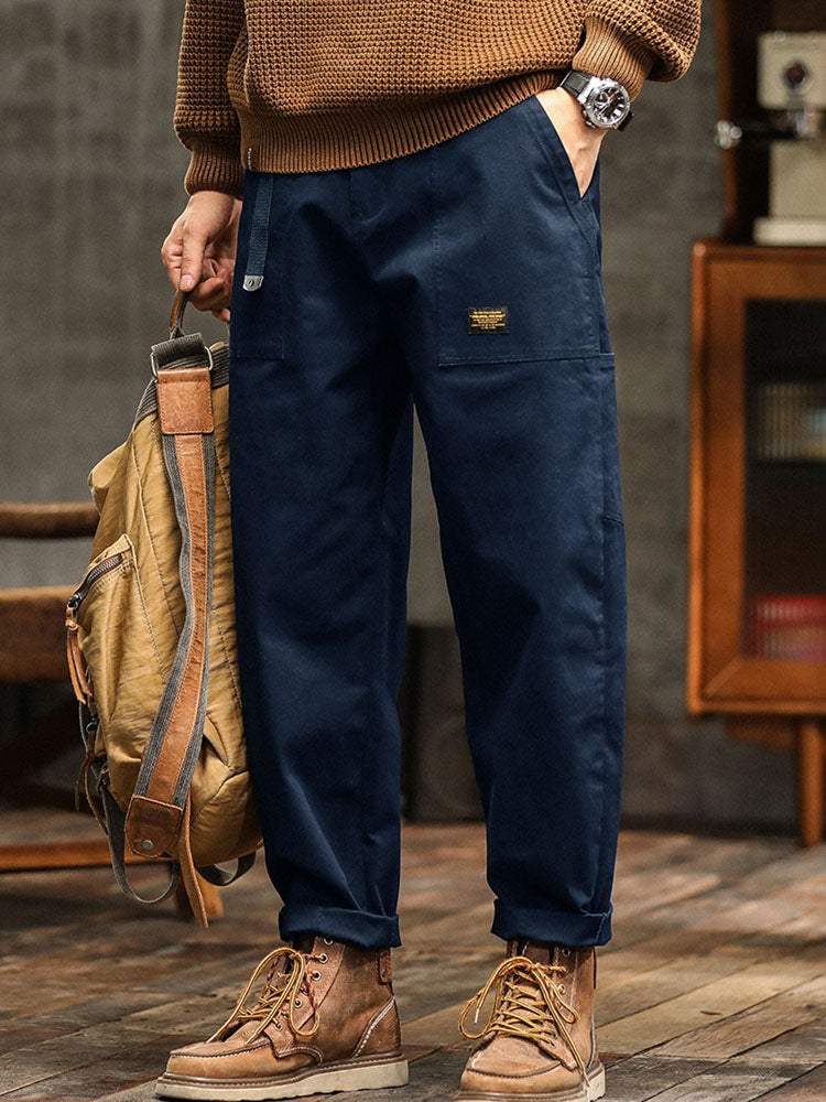Men's Utility Cargo Pants Relaxed Fit Multi-Pocket Versatile Everyday Wear
