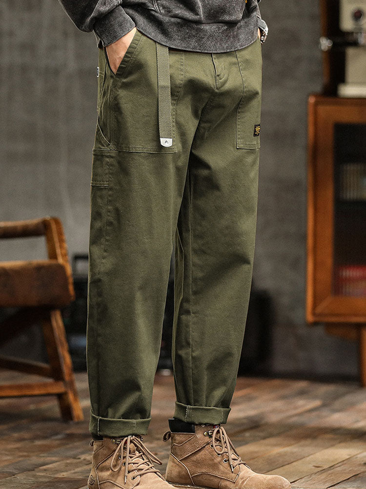 Men's Utility Cargo Pants Relaxed Fit Multi-Pocket Casual Everyday