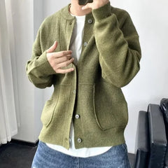 Men's Classic Soft Cardigan Open Front Layering Casual