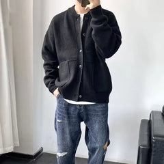 Men's Classic Soft Cardigan Open Front Layering Casual