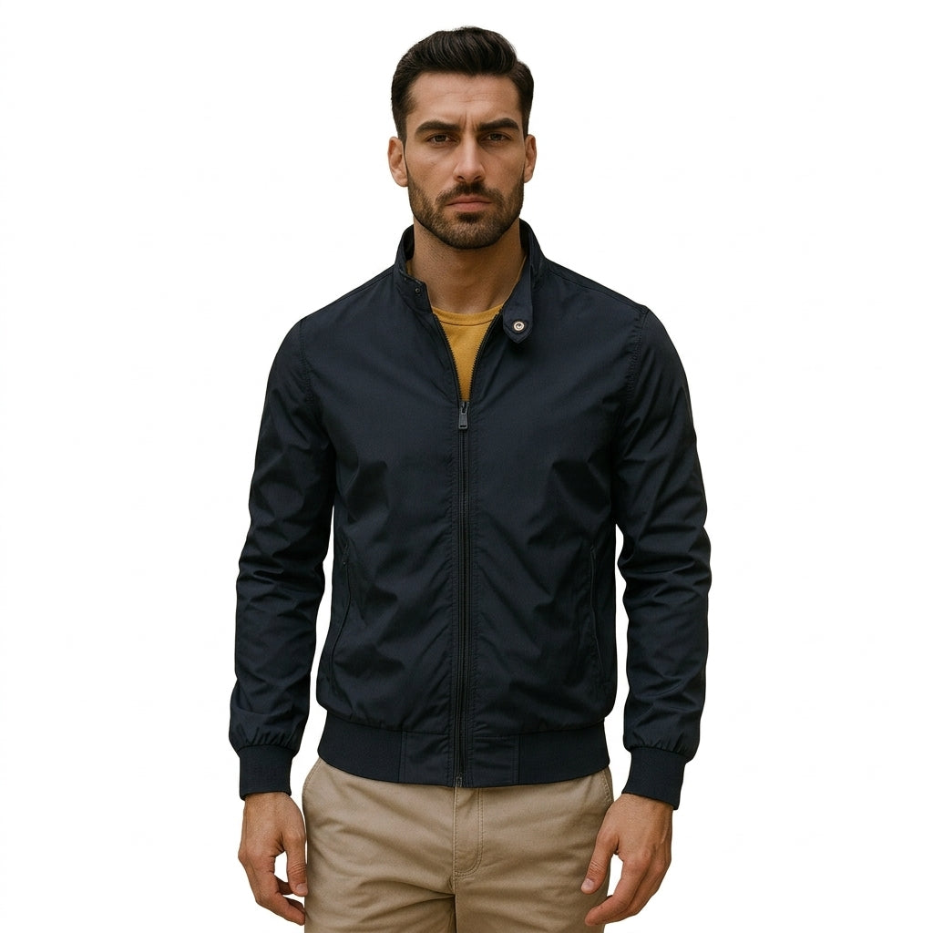 Men's Casual Jacket Full-Zip Hooded Relaxed Fit Everyday Outdoor