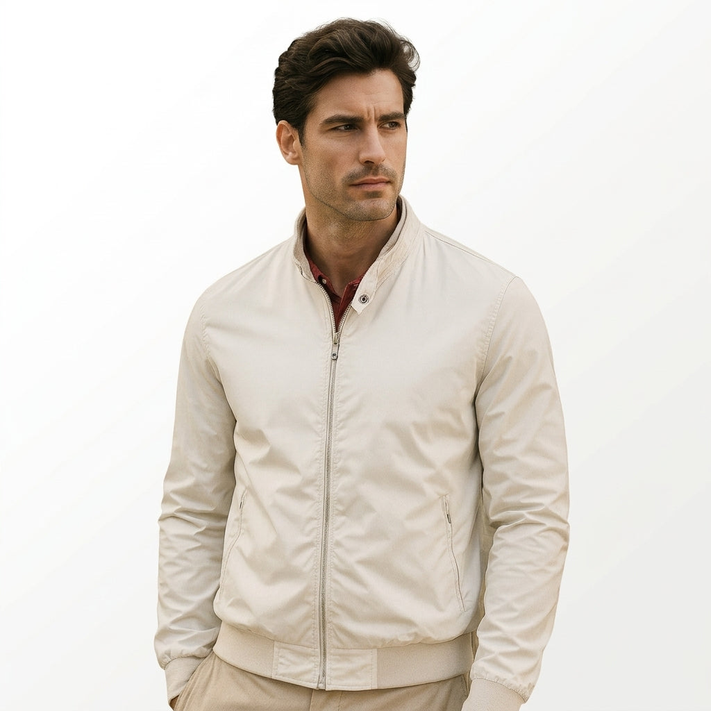 Men's Casual Jacket Full-Zip Hooded Relaxed Fit Everyday Outdoor