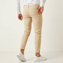 Men's Tailored Business Pants Slim Fit Classic Style Formal Office Wear