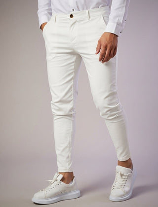 Men's Tailored Business Pants Slim Fit Classic Style Formal Office Wear
