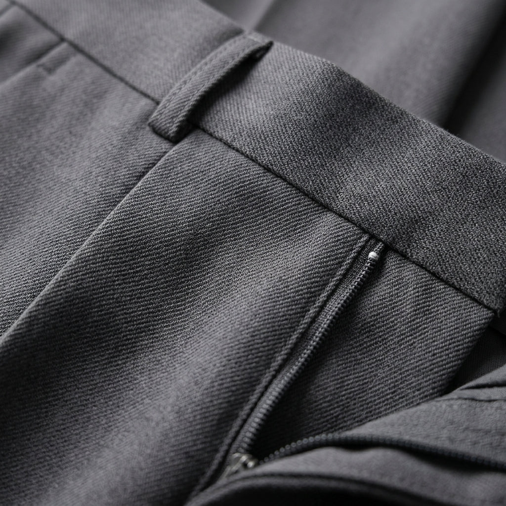 Men's Tailored Pleat Pants Classic Fit Smart-Casual Office