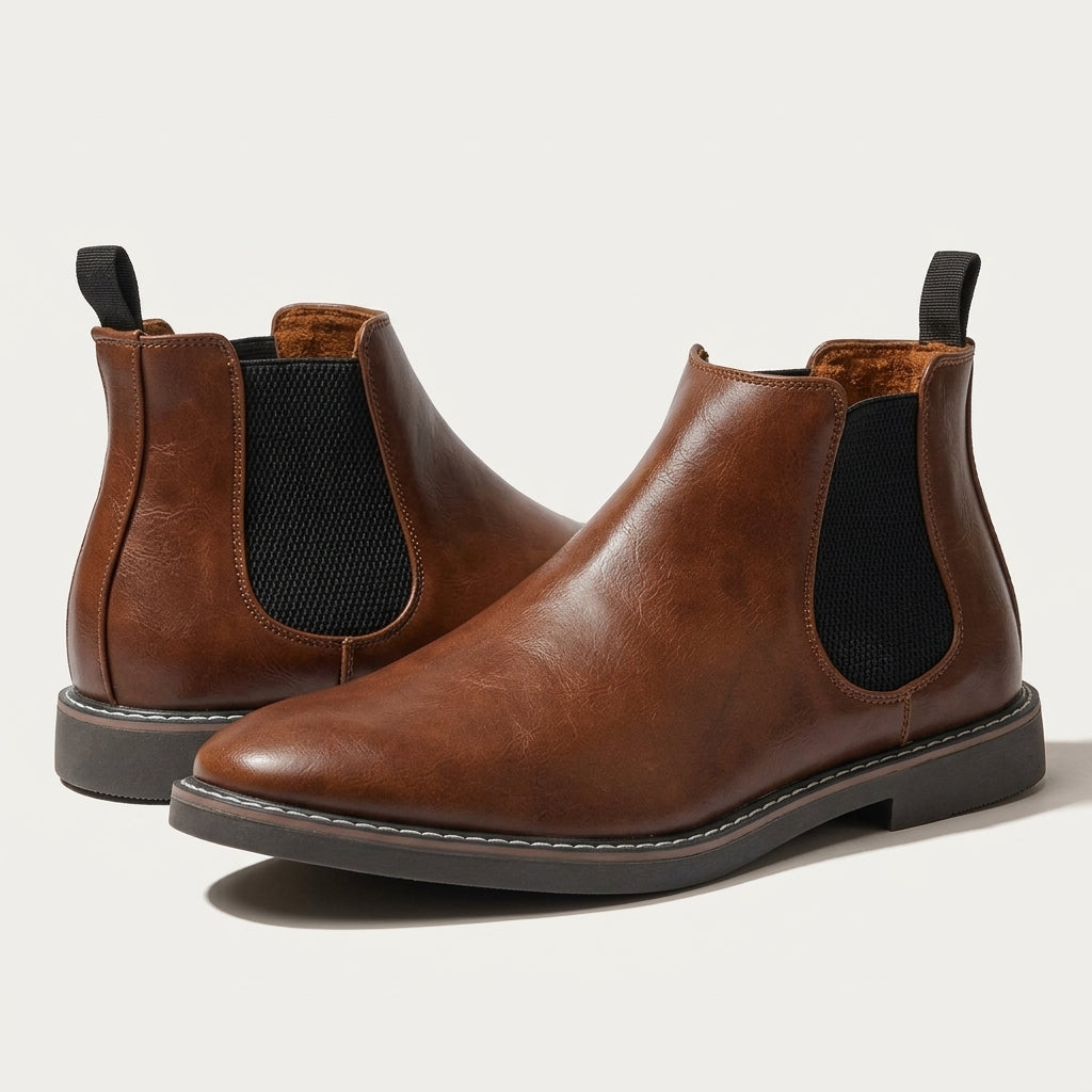 Men's Chelsea Boots Classic Design Slip-On Versatile Stylish Everyday