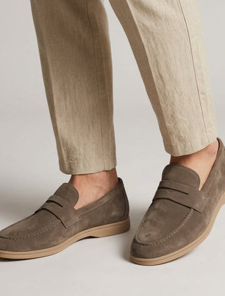Men's Suede Loafers Slip-On Classic Casual Stylish Everyday Footwear