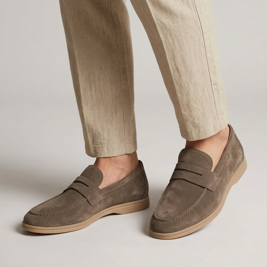 Men's Suede Loafers Slip-On Classic Casual Stylish Everyday Footwear