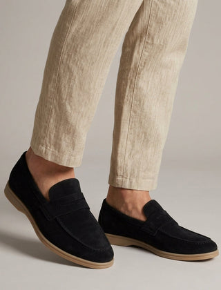 Men's Suede Loafers Slip-On Classic Casual Stylish Everyday Footwear