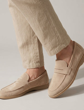 Men's Suede Loafers Slip-On Classic Casual Stylish Everyday Footwear
