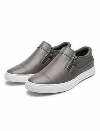 Men's Zip-Up Sneakers Casual Everyday Stylish Versatile Footwear