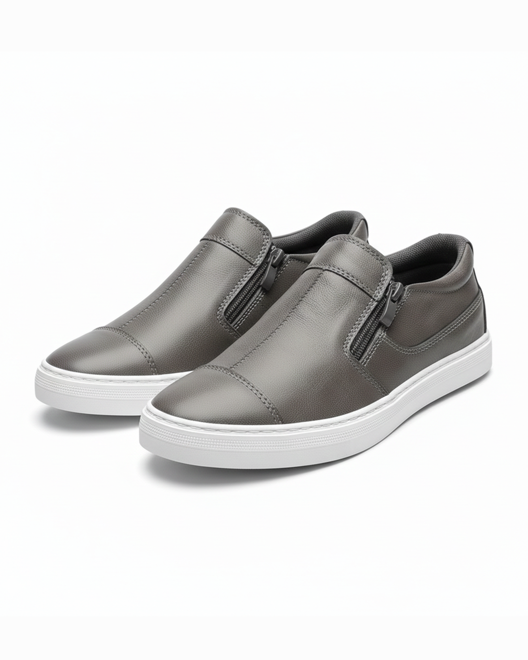 Men's Zip-Up Sneakers Casual Everyday Stylish Versatile Footwear