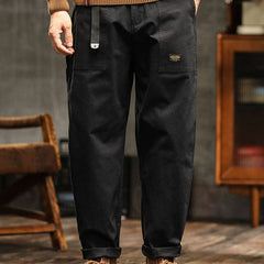 Men's Utility Cargo Pants Relaxed Fit Multi-Pocket Versatile Everyday Wear