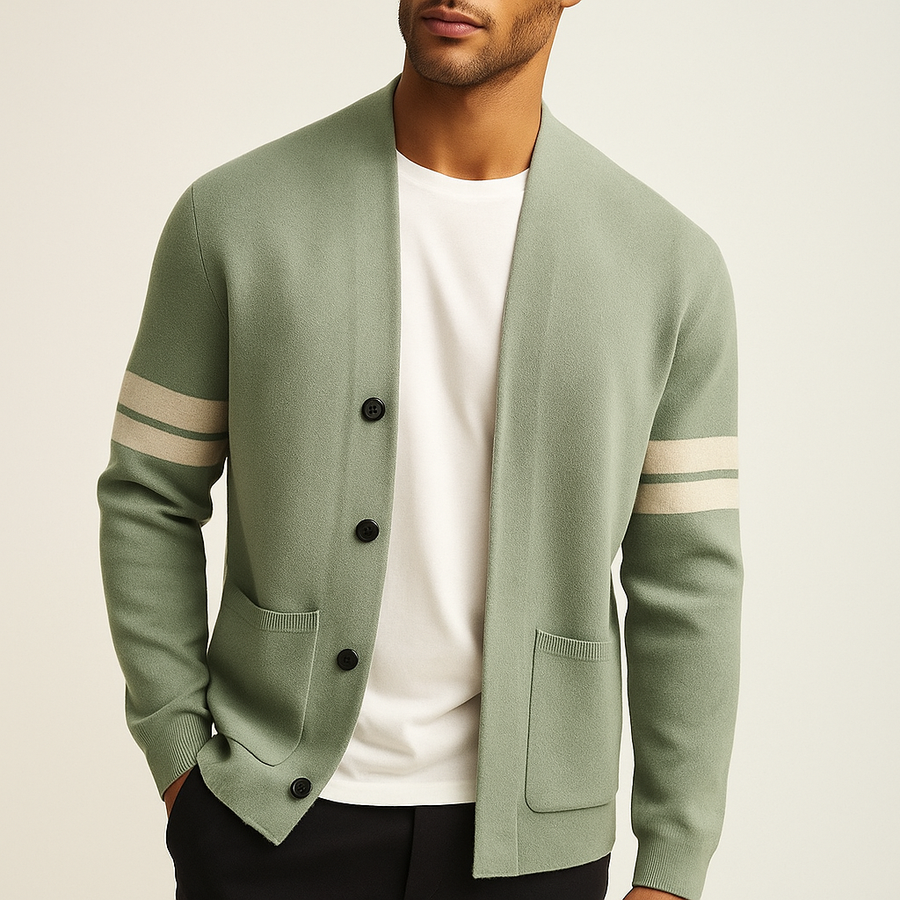 Men's Cardigan Sweater Button-Up Long Sleeve Casual Layering Everyday