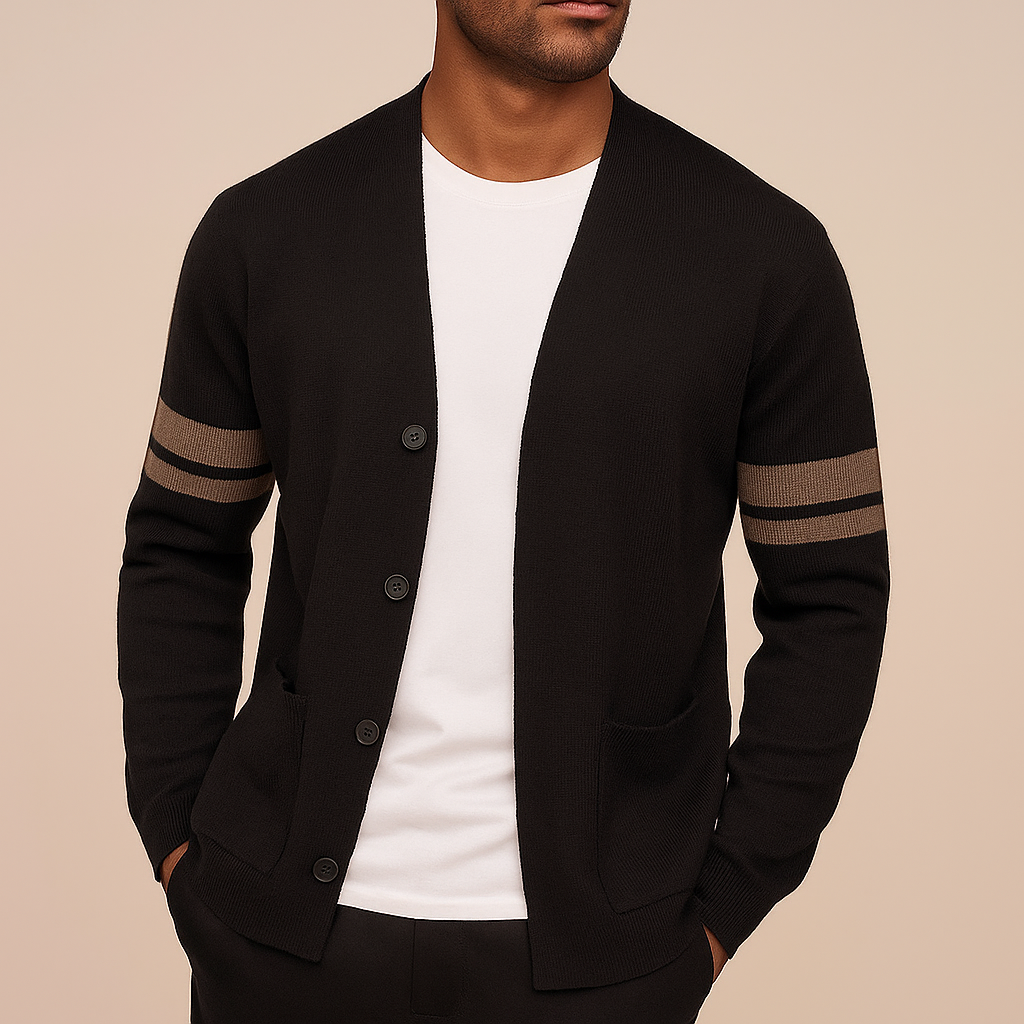 Men's Cardigan Sweater Button-Up Long Sleeve Casual Layering Everyday