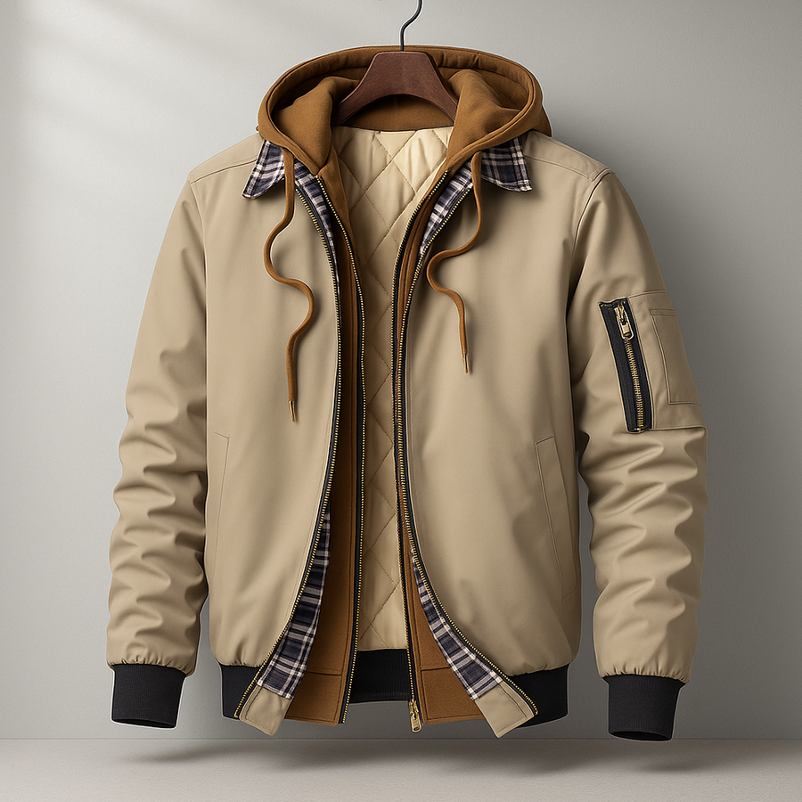 Men's Winter Shell Jacket Relaxed Fit Long Sleeve Full-Zip Outdoor Adventure