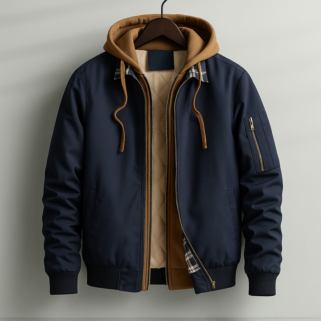 Men's Winter Shell Jacket Relaxed Fit Long Sleeve Full-Zip Outdoor Adventure