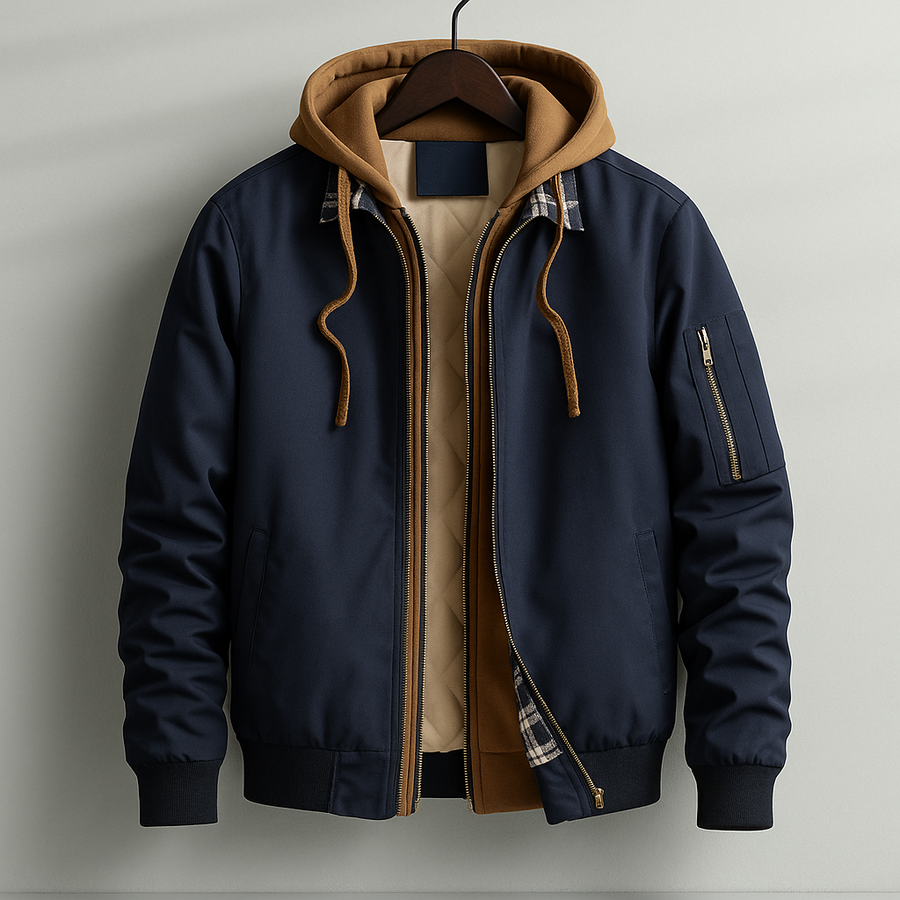 Men's Winter Shell Jacket Relaxed Fit Long Sleeve Full-Zip Outdoor Adventure
