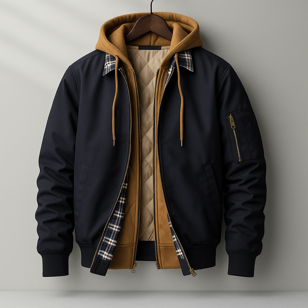 Men's Winter Shell Jacket Relaxed Fit Long Sleeve Full-Zip Outdoor Adventure