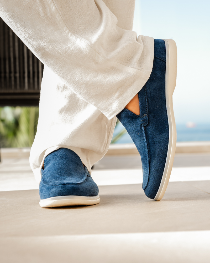 Men's Suede Loafers Slip-On Classic Stylish Versatile Everyday Footwear