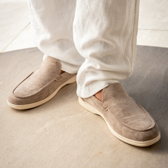 Men's Suede Loafers Slip-On Classic Stylish Versatile Everyday Footwear