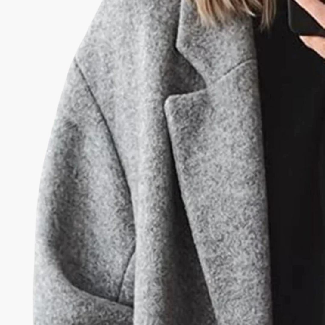 Women's Long Coat Relaxed Fit Open Front Cozy Layering Winter