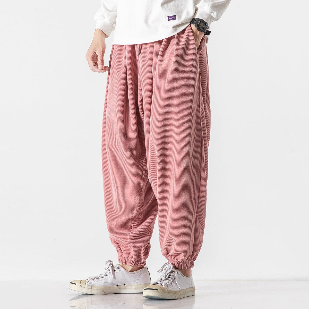 Men's Casual Corduroy Pants Relaxed Fit Straight Leg Everyday Style