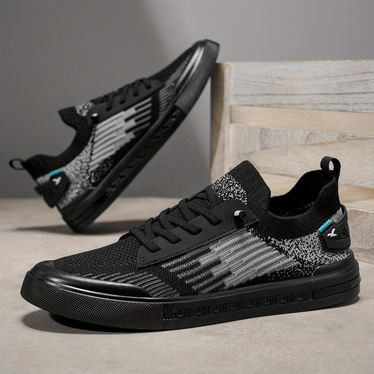 Men's Slip-On Knit Sneakers Casual Everyday Stylish