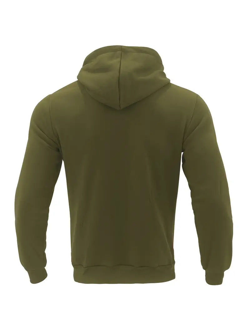 Men's Classic Thermal Hoodie Relaxed Fit Long Sleeve Casual Streetwear