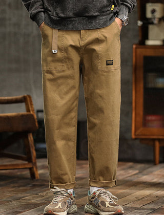 Men's Utility Cargo Pants Relaxed Fit Multi-Pocket Versatile Everyday Wear