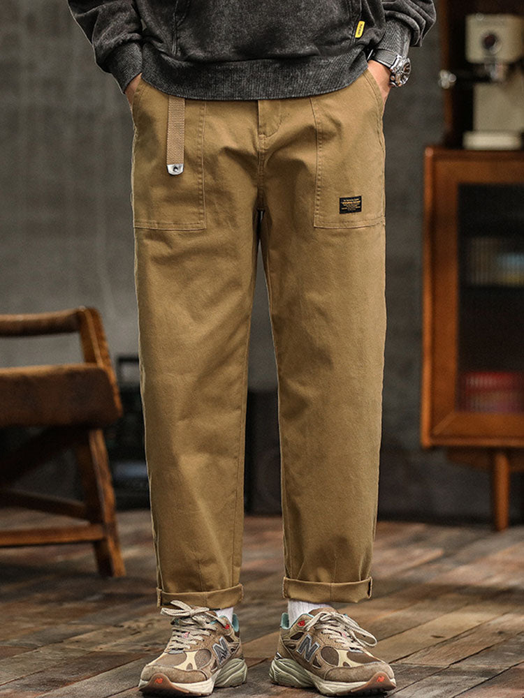 Men's Utility Cargo Pants Relaxed Fit Multi-Pocket Versatile Everyday Wear