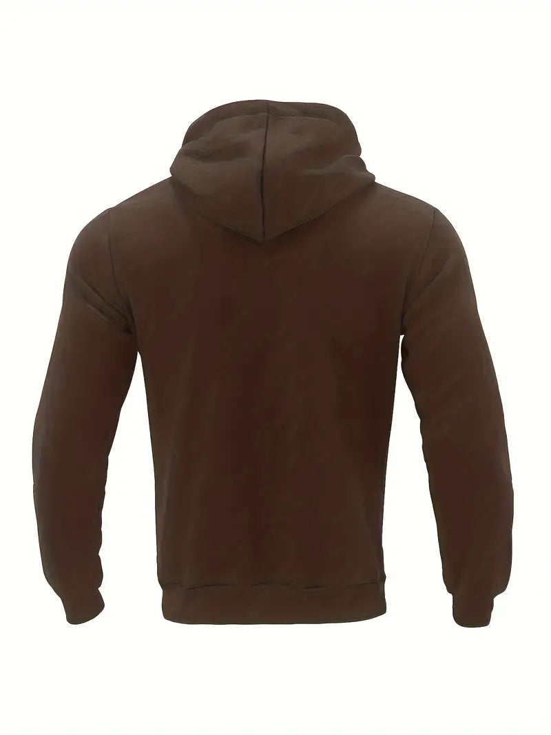 Men's Classic Thermal Hoodie Relaxed Fit Long Sleeve Casual Streetwear