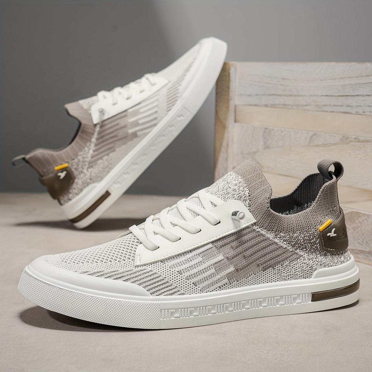 Men's Slip-On Knit Sneakers Casual Everyday Stylish