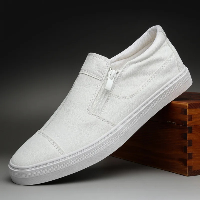 Men's Zip-Up Sneakers Casual Everyday Stylish Versatile Footwear