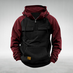 Men's Practical Winter Hoodie Adjustable Fit Zip Front Casual Outdoor