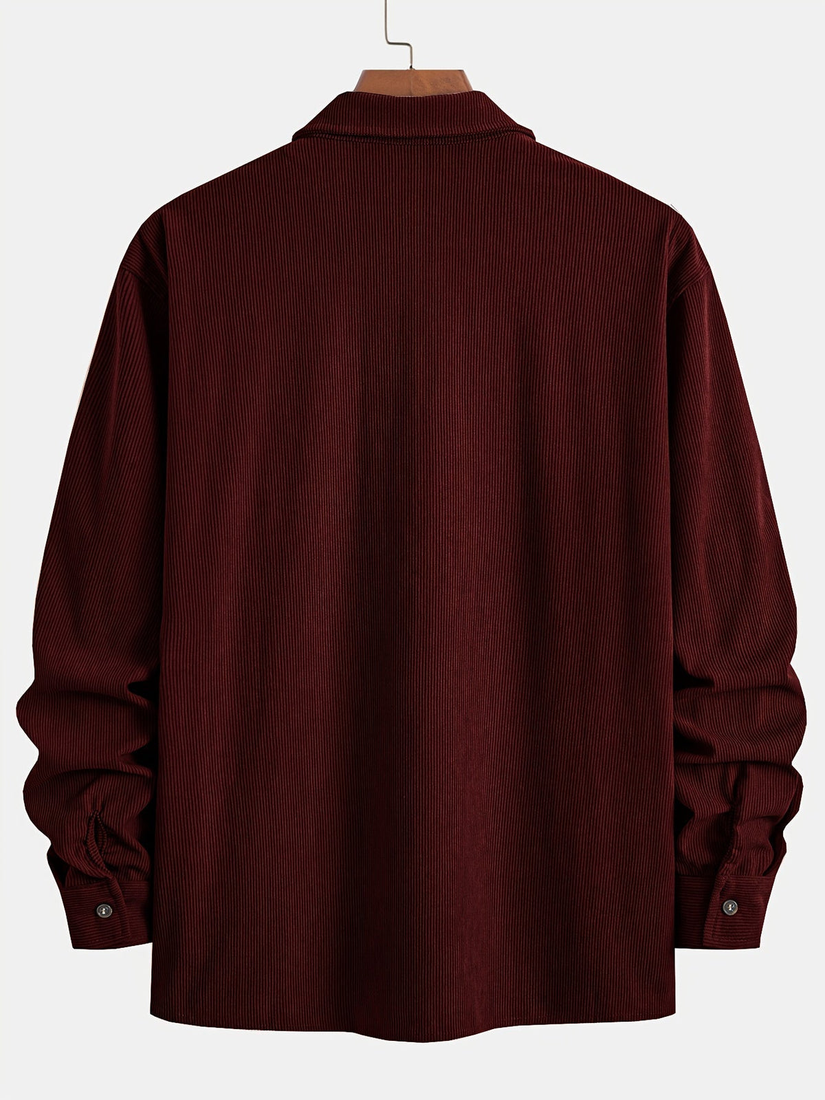 Men's Long-Sleeve Overshirt Button-Up Pocketed Casual Everyday Style