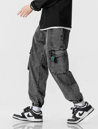 Men's Cargo Joggers Relaxed Fit Utility Pockets Casual Everyday Wear
