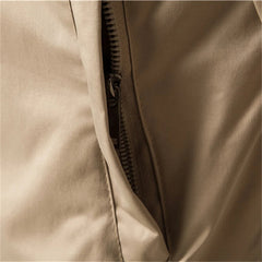 Men's Bomber Jacket Relaxed Fit Zip Front Ribbed Cuffs Casual Everyday