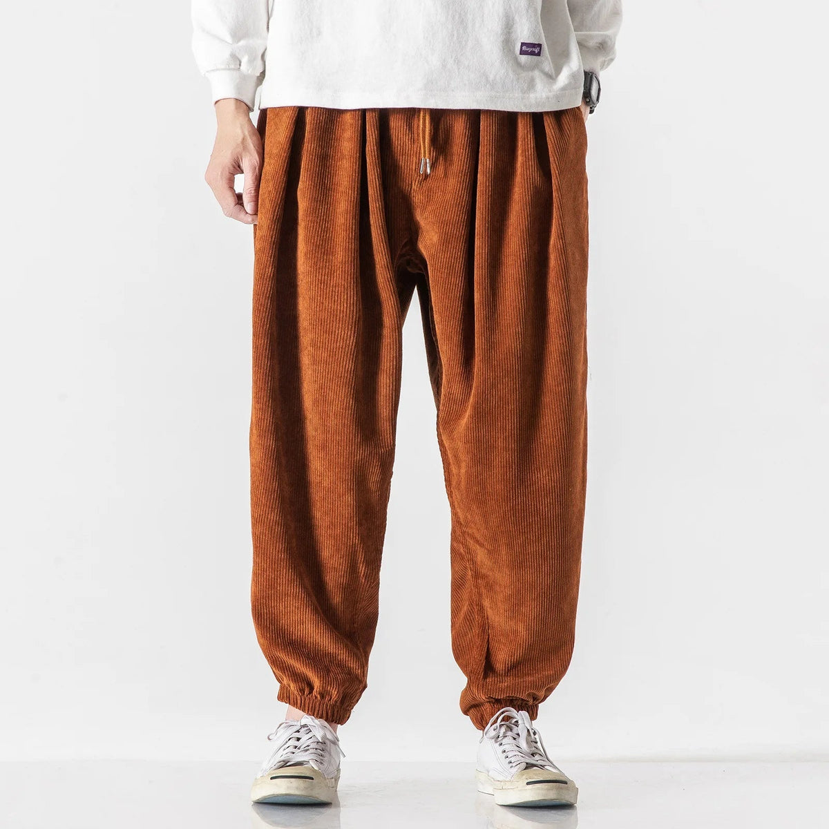 Men's Casual Corduroy Pants Relaxed Fit Straight Leg Everyday Style