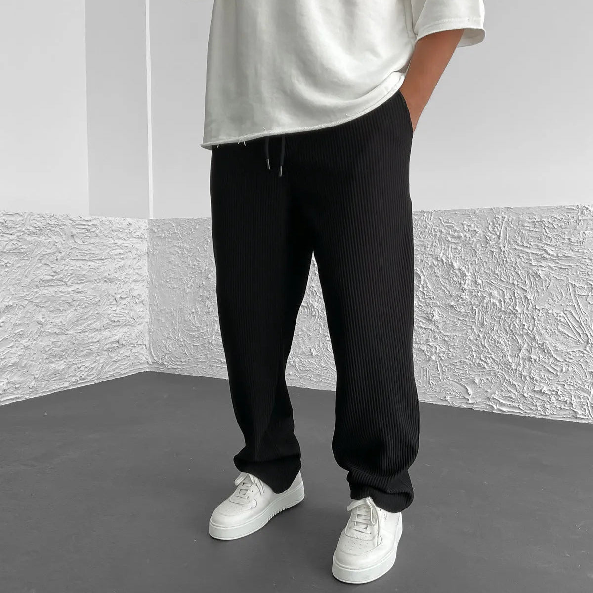 Men's Relaxed Knit Pants Casual Fit Comfortable Everyday Lounge Wear