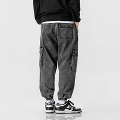 Men's Cargo Joggers Relaxed Fit Utility Pockets Casual Everyday Wear