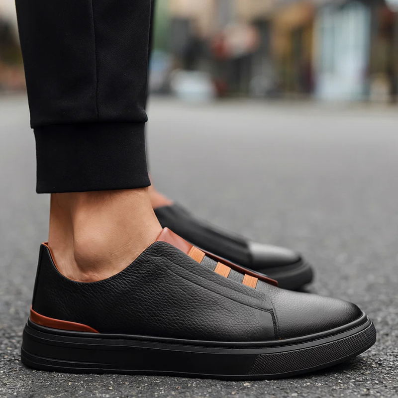Men's Casual Low Top Sneakers Lace-Up Minimalist Everyday Fashion