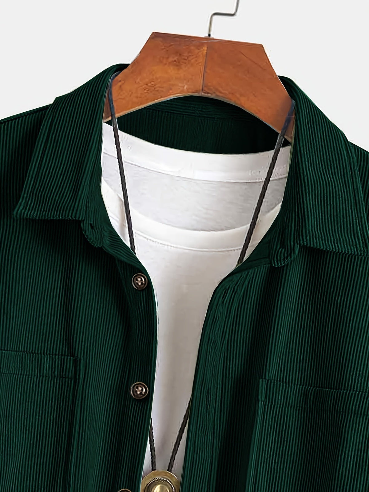 Men's Long-Sleeve Overshirt Button-Up Pocketed Casual Everyday Style