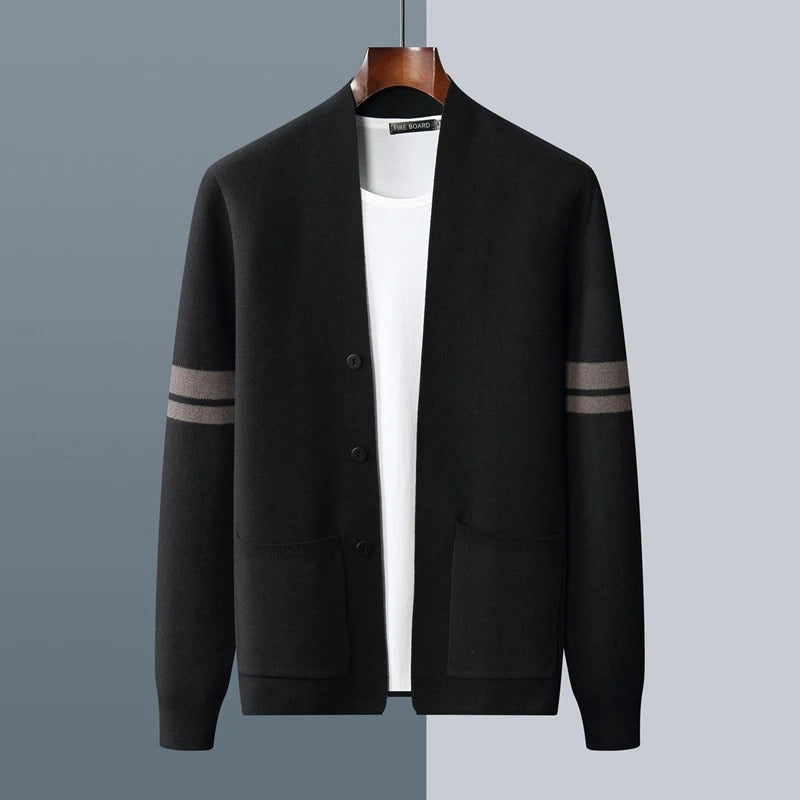 Men's Cardigan Sweater Button-Up Long Sleeve Casual Layering Everyday