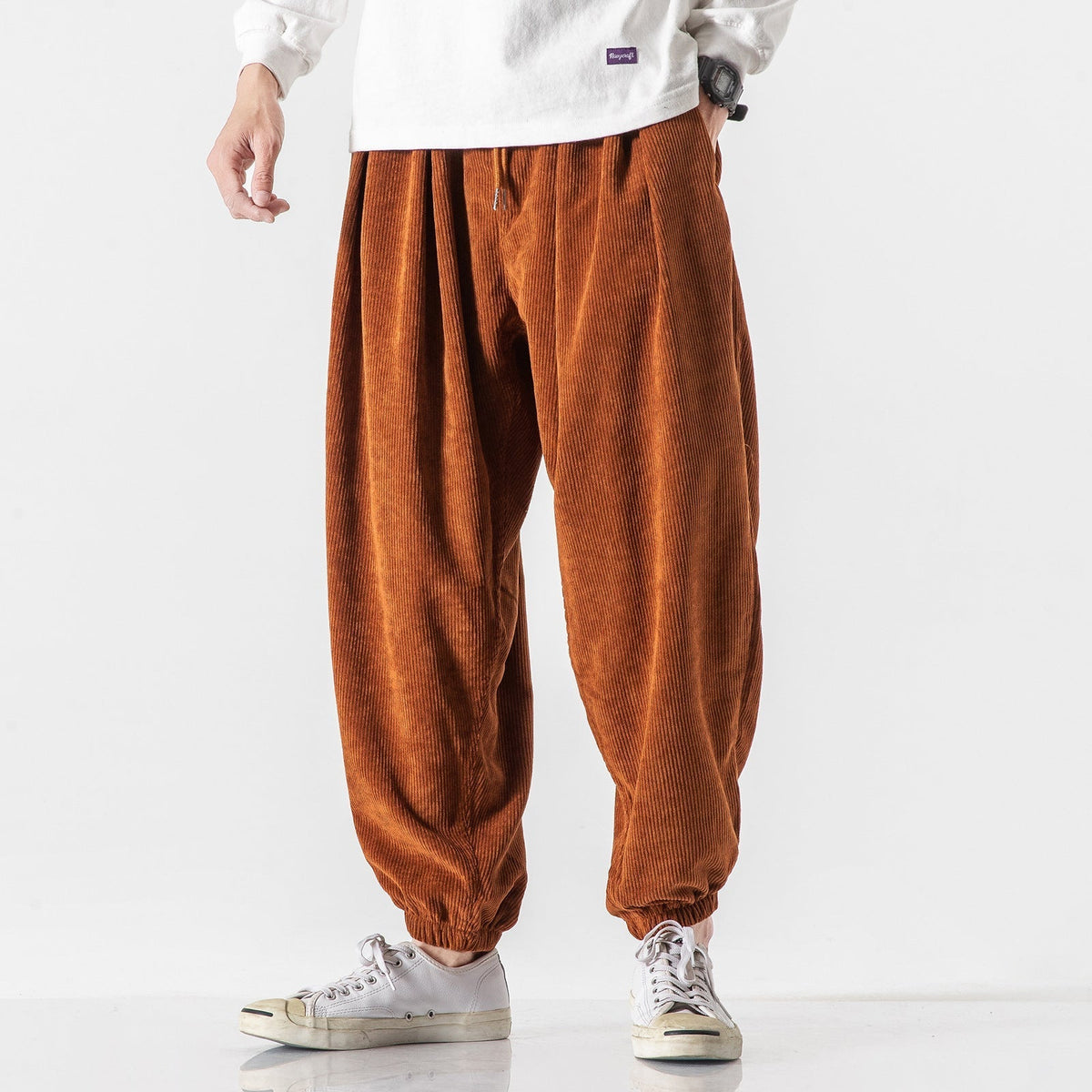 Men's Casual Corduroy Pants Relaxed Fit Straight Leg Everyday Style